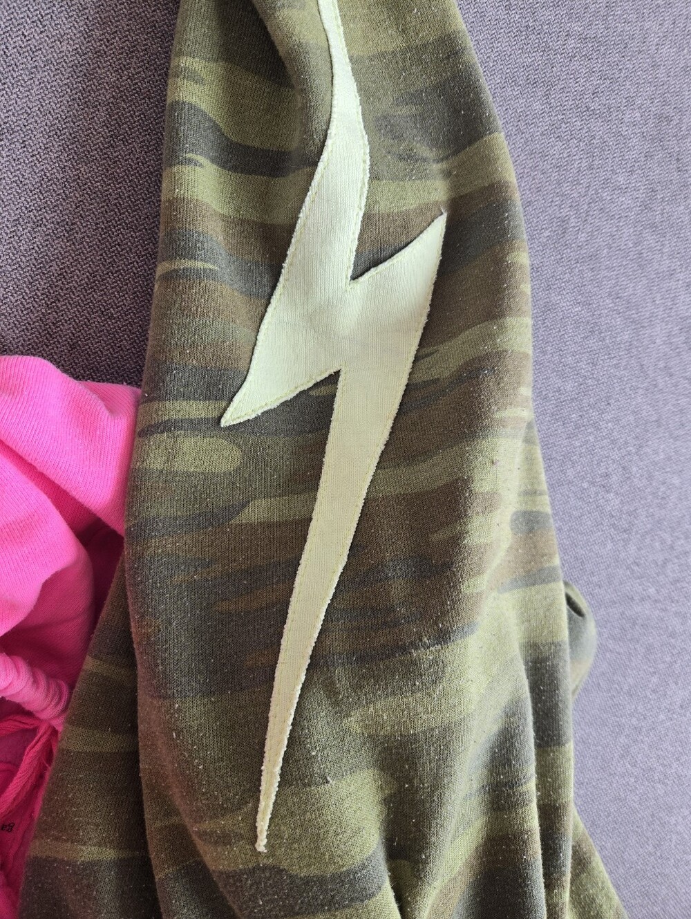 2 Aviator Nation Joggers: Vintage wash Pink + Camo Fits Small 25-27 Waist - Picture 4 of 9